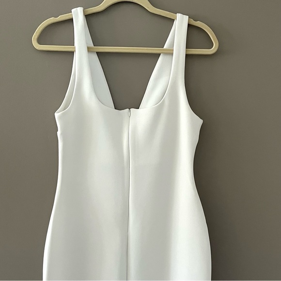 BEC & BRIDGE Ivory Iris V-Neck Stretchy Midi Dress Size 8 - Picture 9 of 15